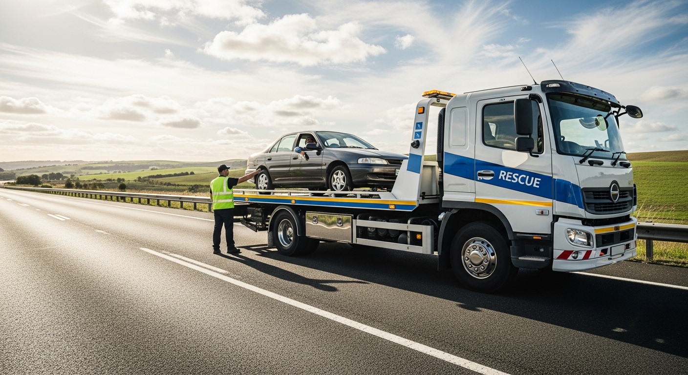 Roadside recovery scene